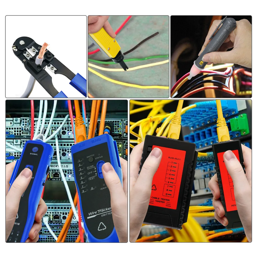 Набор инструментов для диагностики сети детектор напряжения перфоратор