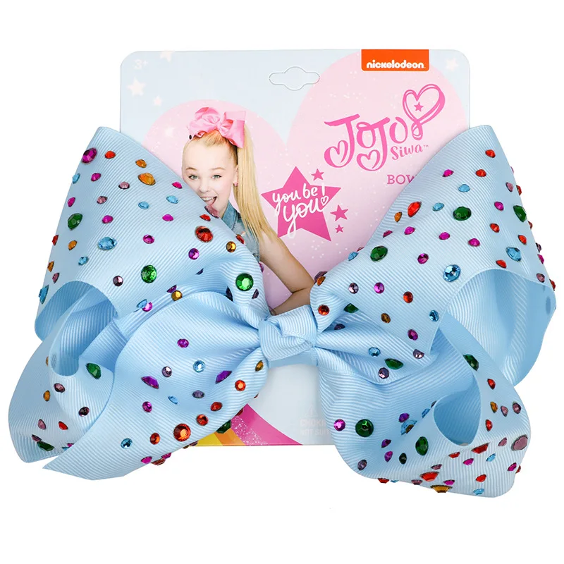 JOJO Siwa 8-дюймовый большой бант для волос маленьких девочек головной убор красочные
