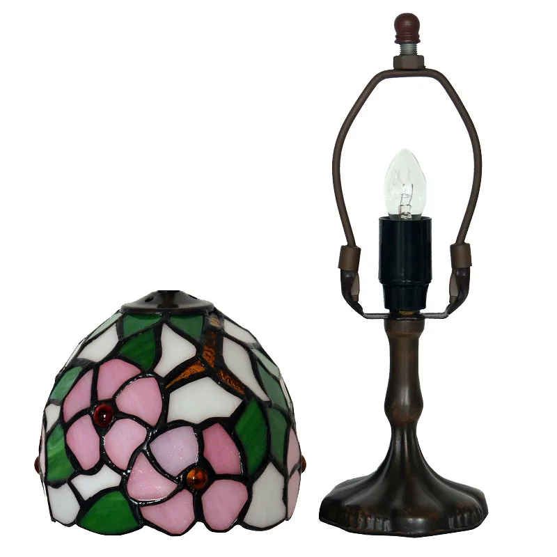 FUMAT витражная настольная лампа прикроватная сакуры для гостиной отеля бара