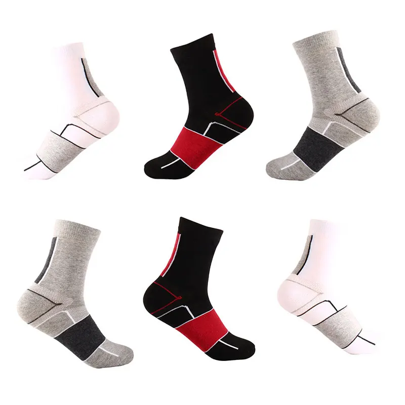 1 пара хлопок высокое качество эластичный Профессиональный дышащая Вело-носки