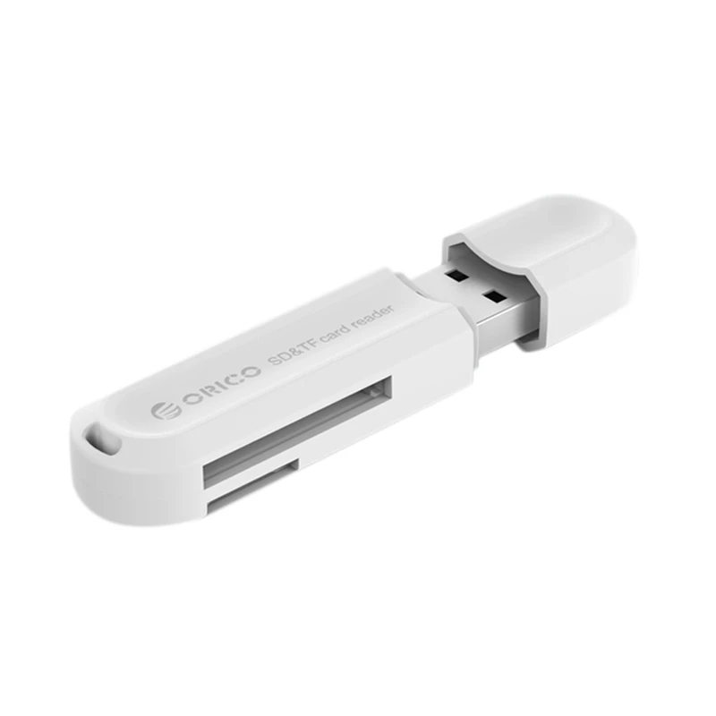 White Orico Usb 3,0 Все-в-одном устройство для чтения карт памяти для Sd и tf-карт поддерживает до 2 ТБ емкости Abs - Цвет: White
