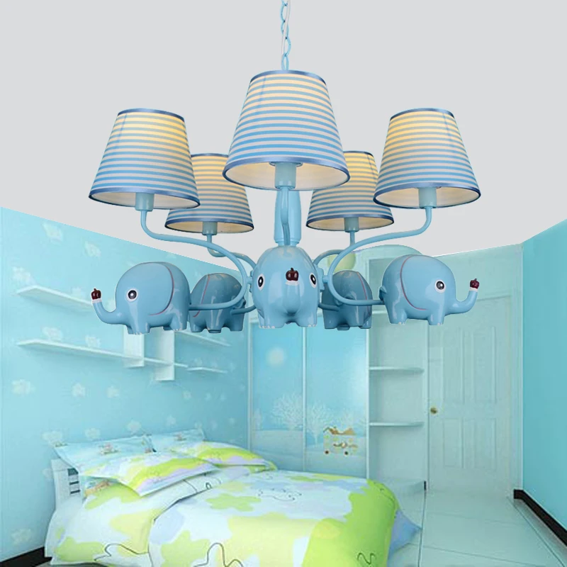 Lighting lights European style Elephant 5heads Iron Chandelier cartoon children's room men and girls bedroom ZA927656 | Лампы и