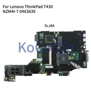 kocoqin laptop motherboard for lenovo thinkpad t430 mainboard nzm4i 7 04w6625 04x3639 slj8a free global shipping