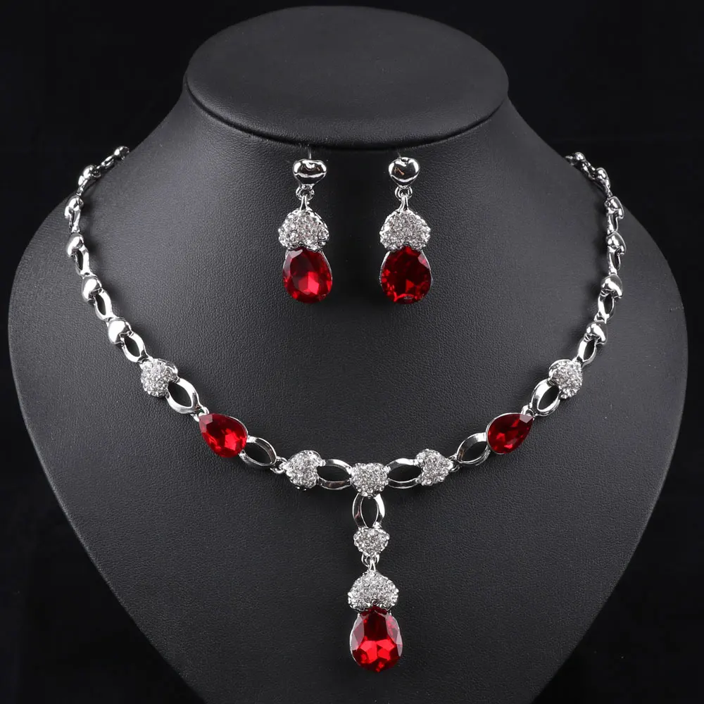 Модные африканские 4 цвета циркониевые бусины Свадебный комплект ювелирных