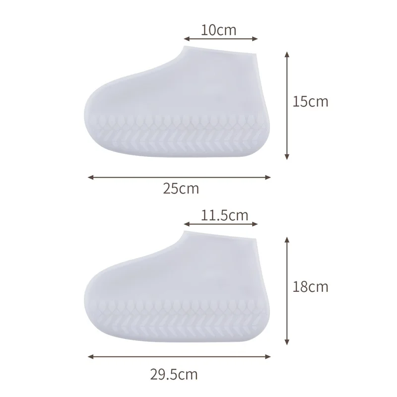 2 пары силиконовые резиновые сапоги крышка Портативный носимых силиконовая