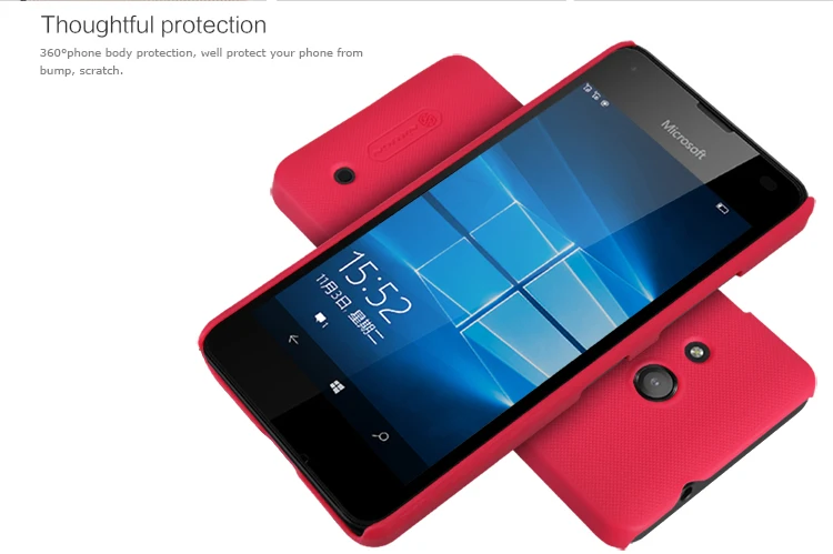 Бесплатная доставка для lumia 550 чехол NILLKIN супер матовый экран пк жесткий Case4.7 дюйма