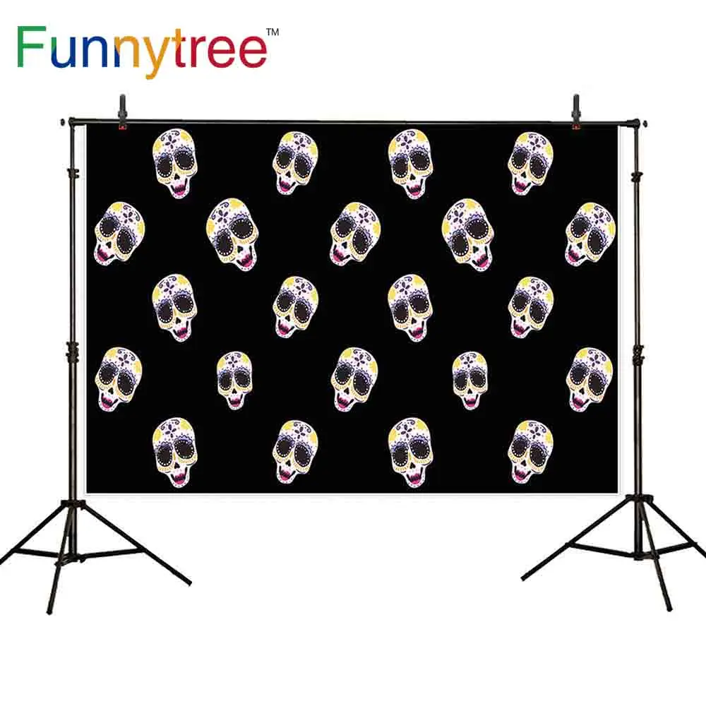 Фон для фотосъемки Funnytree абстрактный бесшовный мультяшный фон на Хэллоуин