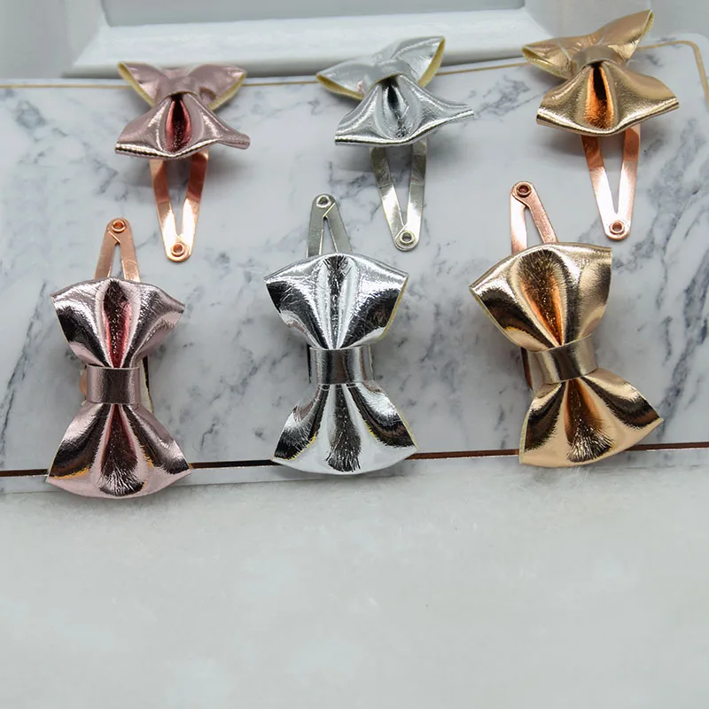 3 пар/упак. высокое качество из искусственной кожи заколки для дам прекрасные