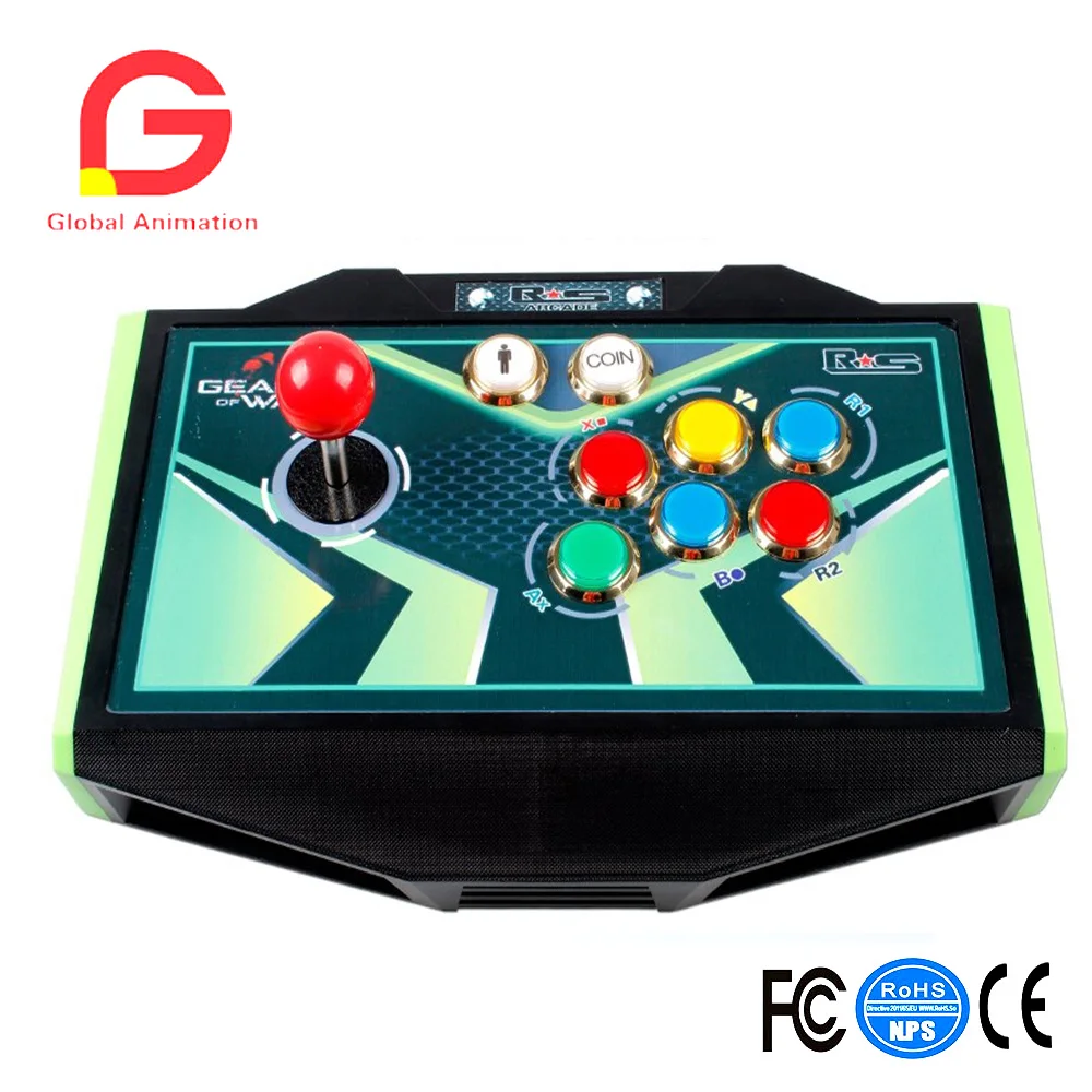 Набор аксессуаров для аркадной игры DIY ПК и Raspberry Pi 5Pin джойстик + Позолоченный