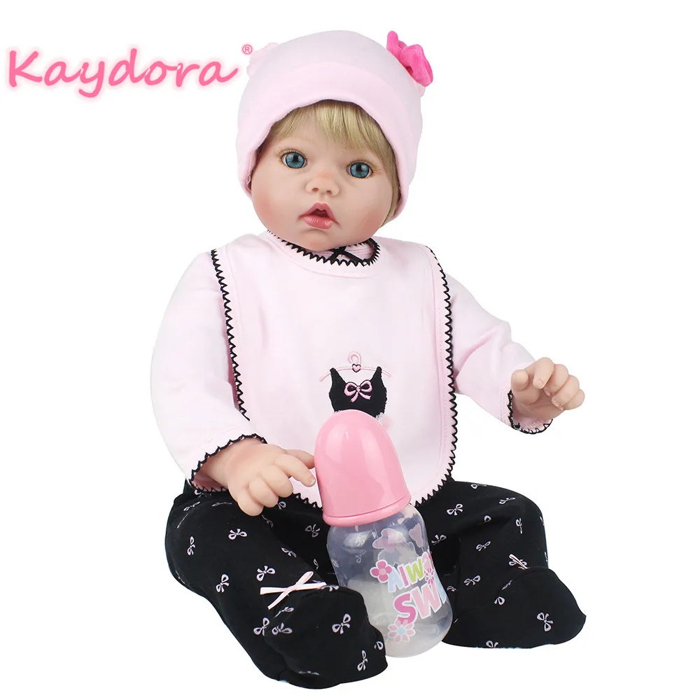 Kaydora 22 дюймовые силиконовые куклы Новорожденные реборн реалистика модные для