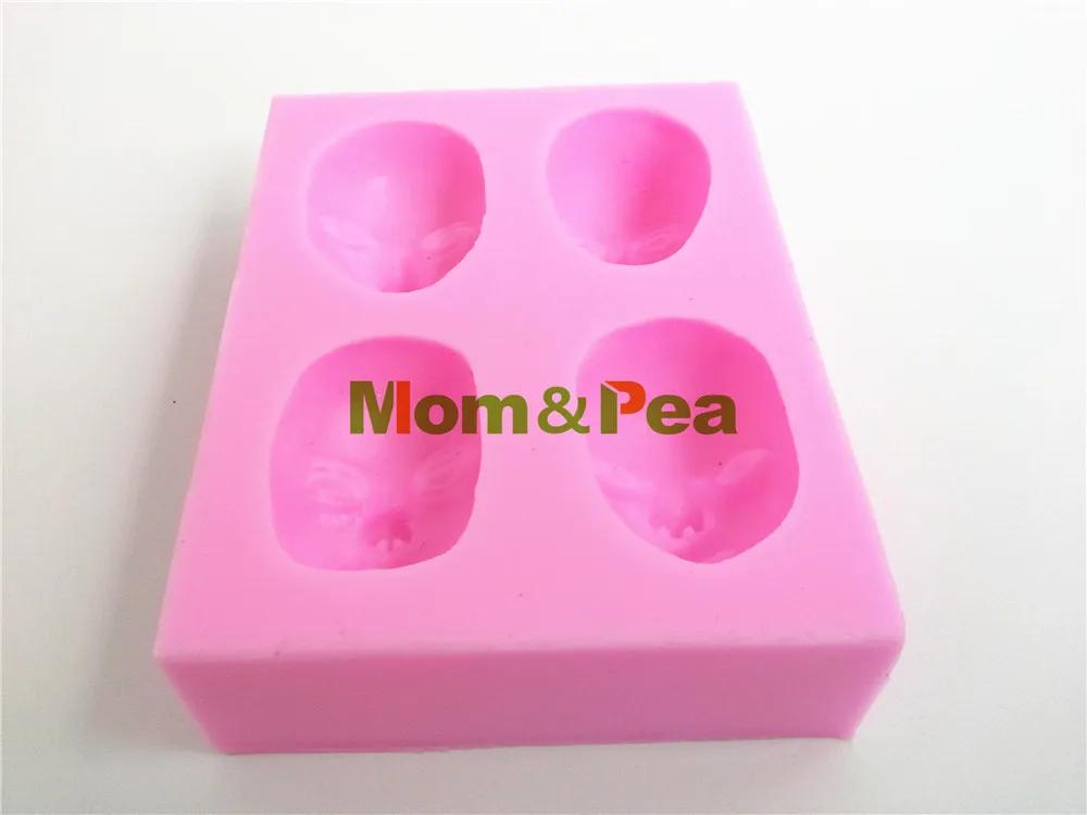 Mom & Pea 0362 Бесплатная доставка 4 лицевая силиконовая форма для мыла украшение торта