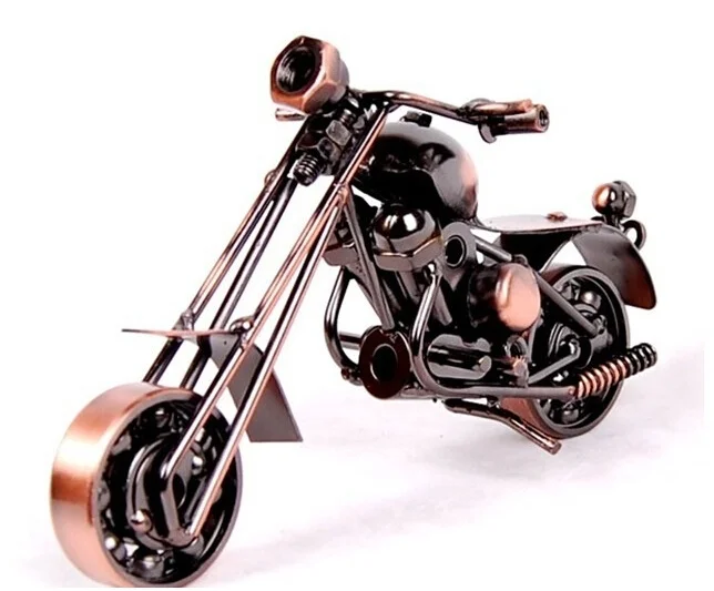 Новинка украшение для дома и офиса Железный мотоцикл ручная работа
