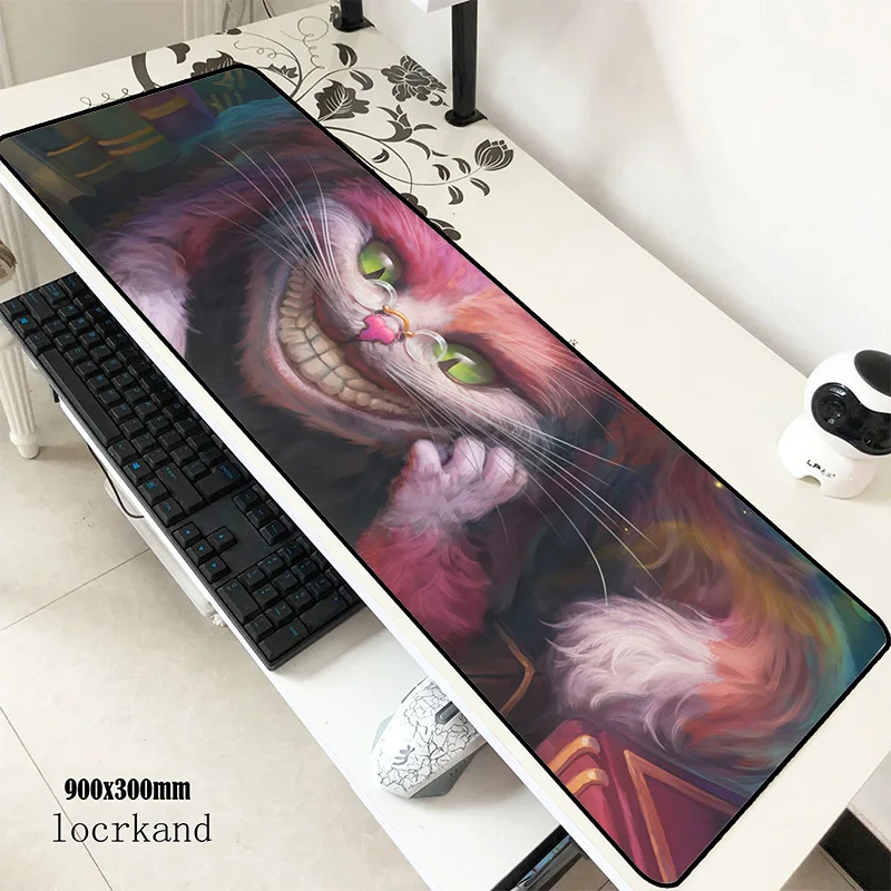 Коврик для мыши alice 900x300x3 мм коврик подставка запястья ноутбук компьютерный аниме