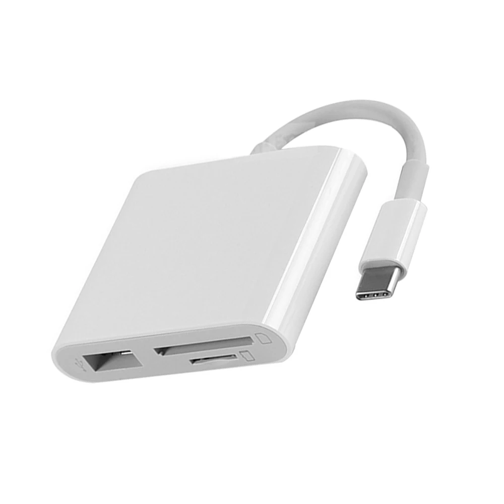 3 в 1 многофункциональный адаптер Type C к USB 0 концентратор SD/TF OTG конвертер