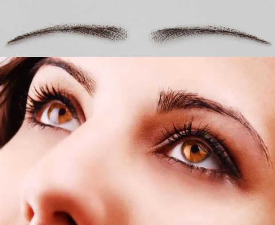 2018 Limited New Sets Women Style 100% Human Hair False Eyebrows With Lace Nature Looking Color Handmade Eyebrow Extension |