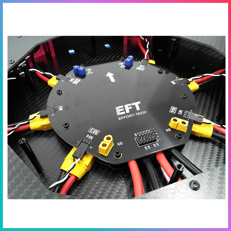 EFT 480A 12S 6-осевая распределительная плата с большим током V3 DIY Дрон