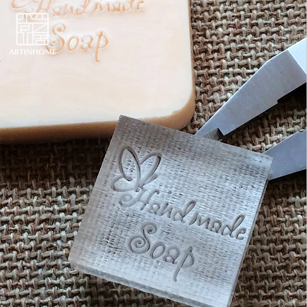 Печать для мыла штамп натурального ручной работы узор в виде бабочки акриловая