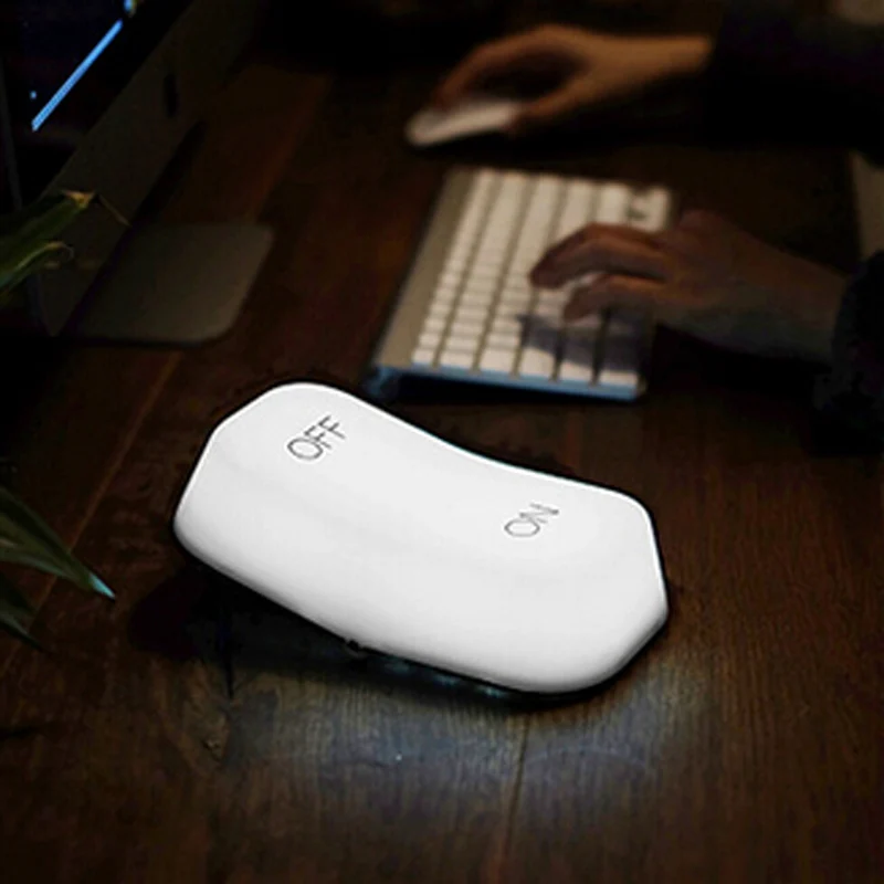 ON/OFF Key Switch Two Tranche Adjustable Dual Mode Gravity Sensor Night Light Lamp Power Supply Atmosphere Bedside Bedroom | Освещение