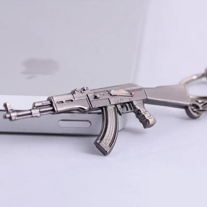 Novelty Fashion Cool Counter Strike AK47 Guns Keychain Trinket Rifle Sniper Key Chain Keyrings Punk Jewelry Souvenirs Gift Men | Украшения
