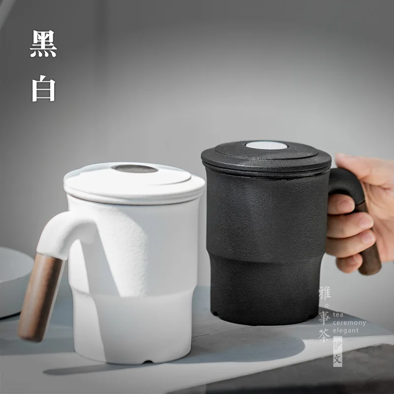 Высококачественная офисная кружка с фильтром и крышкой бытовые керамические