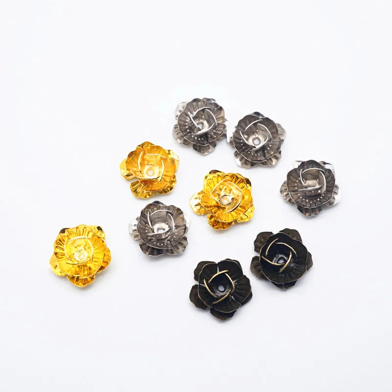 10 шт. колпачки для бусин в форме цветка|Ювелирная фурнитура и компоненты| |