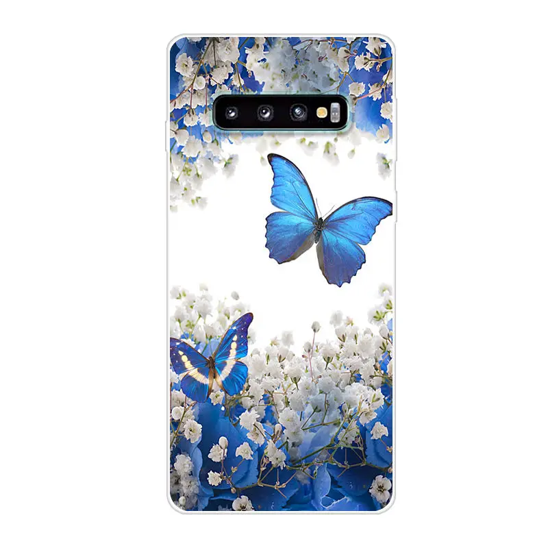 For Samsung Galaxy S10 Case S10Plus Silicone TPU Cover Phone On Plus G975F S 10 SM-G973F Soft | Мобильные телефоны и
