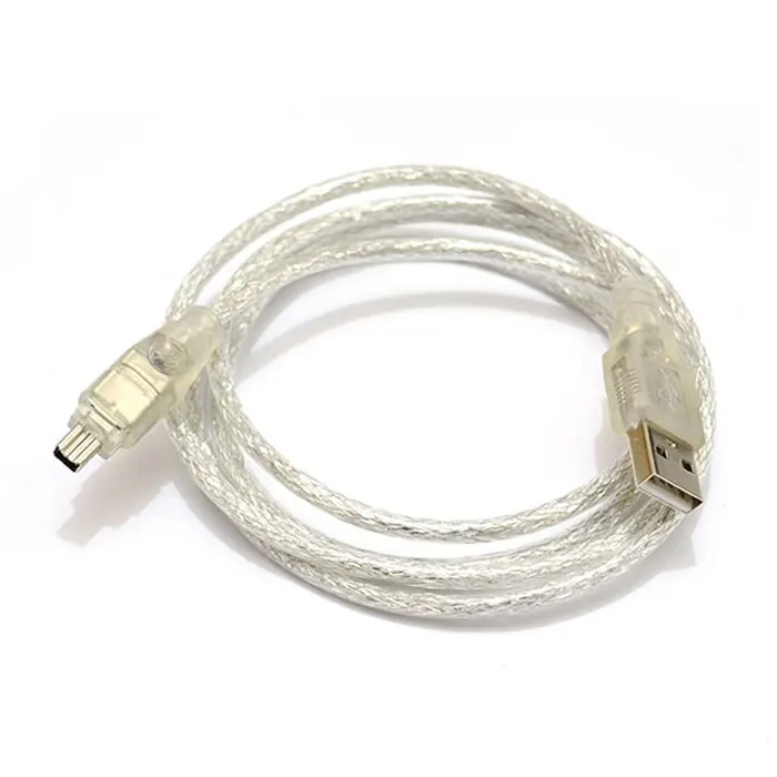 USB Male to Firewire IEEE 1394 4 Pin Male iLink Adapter Cord firewire 1394 Cable for SONY DCR-TRV75E DV camera cable 100cm