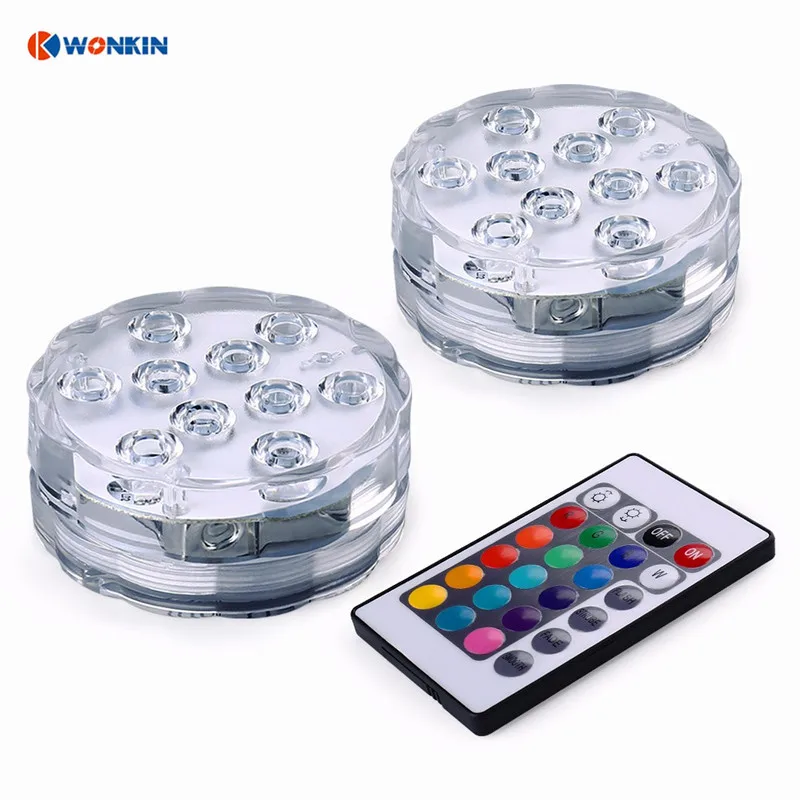 4 шт. светодиодный модуль подводный беспроводной пульт дистанционного