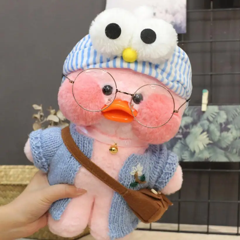 30 см Kawaii LaLafanfan плюшевая игрушка кафе утка мультфильм Милая Утка Мягкая кукла