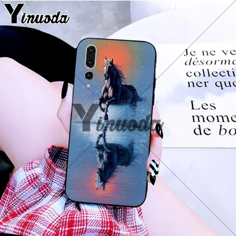 Yinuoda черный мягкий чехол из ТПУ для телефона Huawei P10 plus 20 pro P20 lite mate9 10 honor10