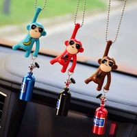 car pendant hanging monkey car interior ornaments decoration rear view mirror accessories for car ornament