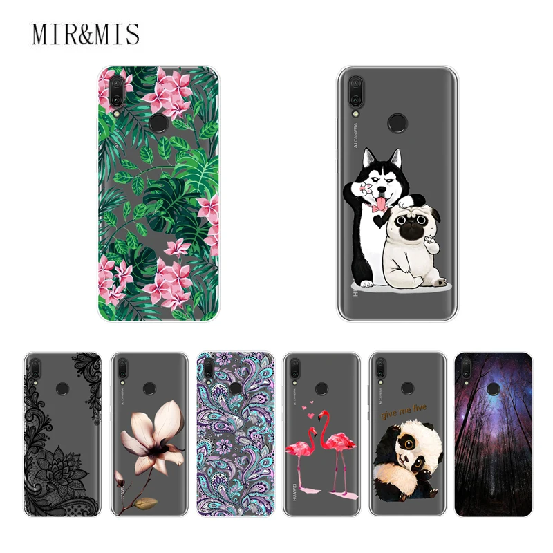 For Huawei Y9 2019 Phone Cover Case Soft Tpu Silicone Back Protective Printed Funda Y 9 |