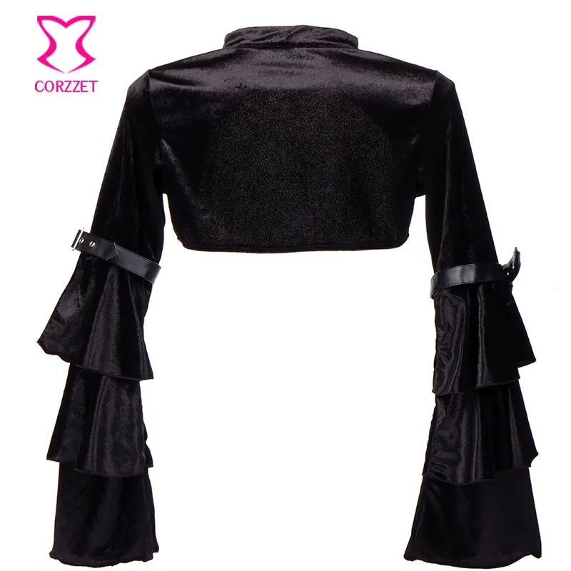 Женская фланелевая куртка с длинным рукавом в готическом стиле|corset for women|black corset