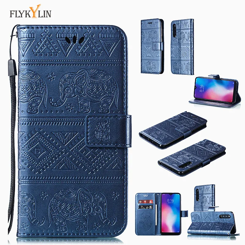 Флип кожаный чехол для Xiaomi 9 на Coque SE Xiaomi9 роскошный 3D слон кошелек телефонные