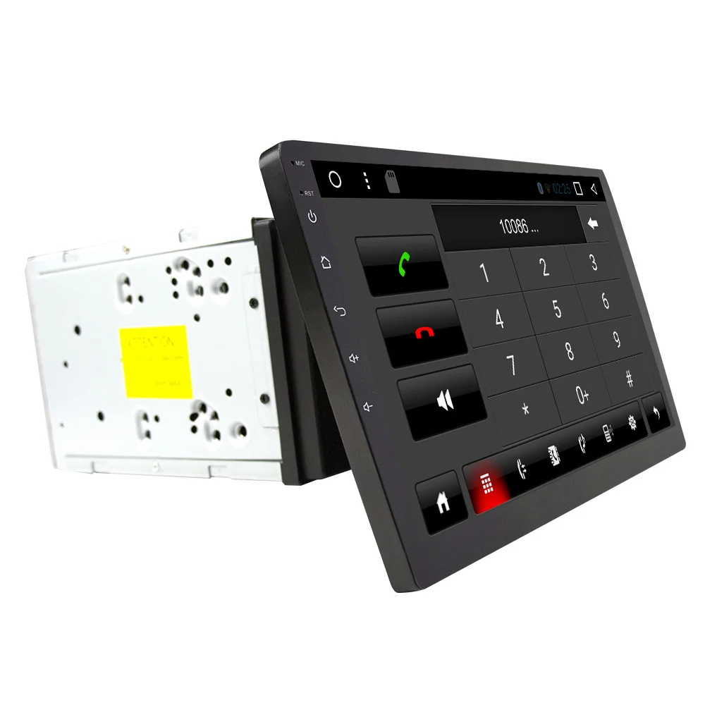 Eunavi 10 1 'ƈ din TDA7851 четырехъядерный Android 9 Универсальный Автомобильный Радио gps
