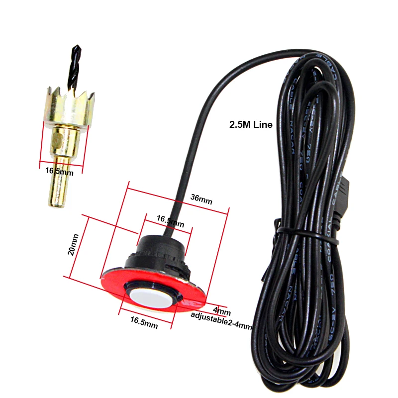 Оригинальные автомобильные парковочные системы 13 мм регулируемые датчики