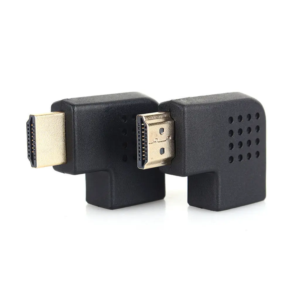 90 градусов левый и правый угол адаптер Папа мама Кабельный разъем HDMI HDTV|Кабели HDMI|