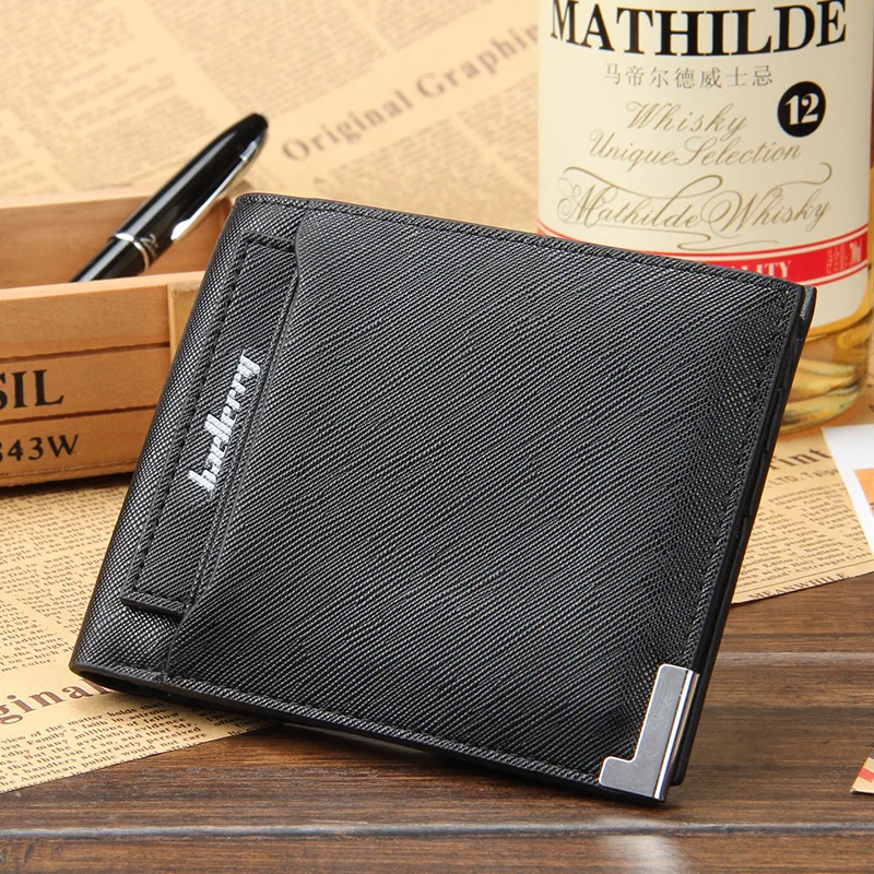 Модные мужские бумажники толстые с узором для мобильных документов перекрестный