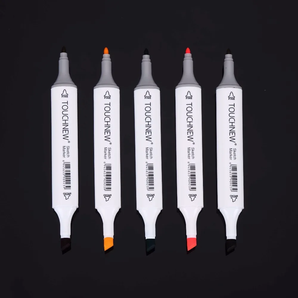Touchnew 30, 40, 60, 80, 168 цветов, набор маркеров, двойная головка, эскизные маркеры, кисть для рисования, манга, анимационный дизайн, товары для рукоделия