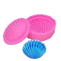 3d sea shell shape silicone mold diy handmade cookies chocolate mould kitchen cakebaking decorating tools t1168