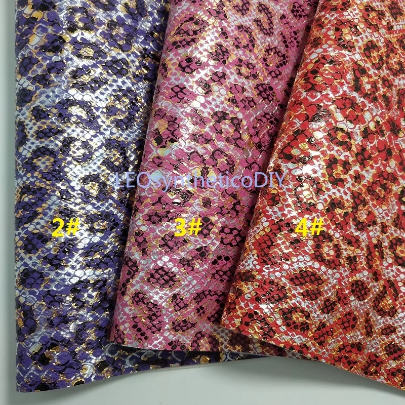 1PC 21X29CM Synthetic Letaher Cuero Sintetico Printed Leopard Leather For Making Bows Accessories LEOsyntheticoDIY T146 | Дом и сад