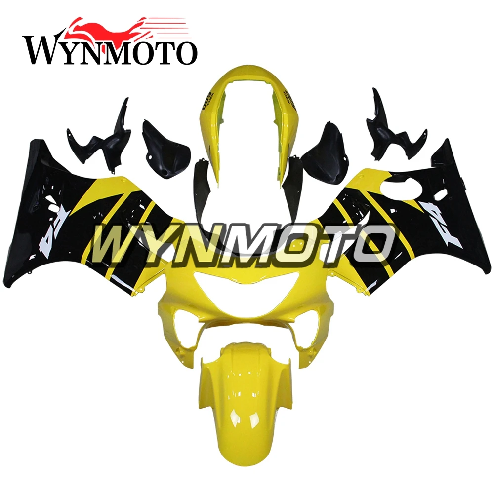 

Желтые Черные обтекатели ABS для Honda CBR600 F4 1999 2000 F4 99 00 комплекты кузова Спортивного Велосипеда