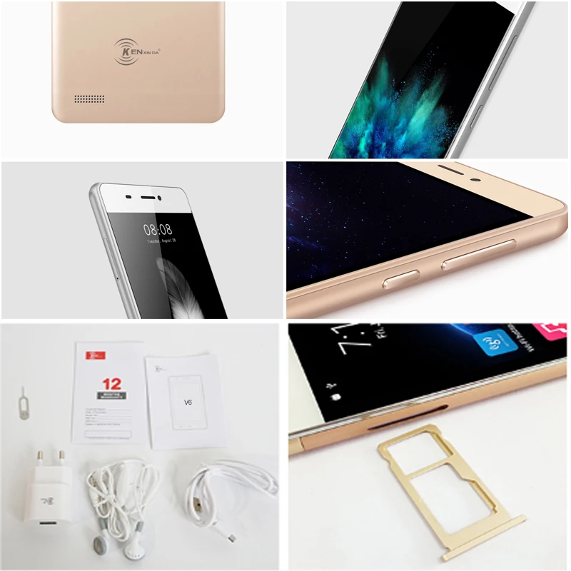 Новый смартфон V6 4 5 &quotЭкран 1G Оперативная память + 8G Встроенная ядра SC7731SC 1 2 Ghz