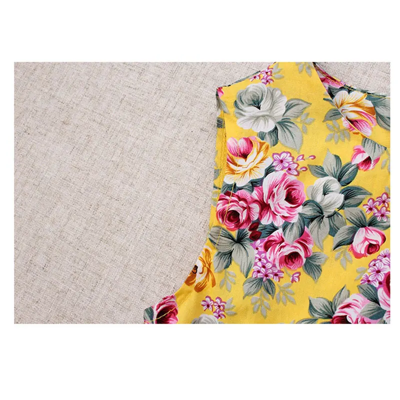 Лето Девушки Вс Платье 2017 Мода Принцесса Свадебные Платья Партии Цветочные