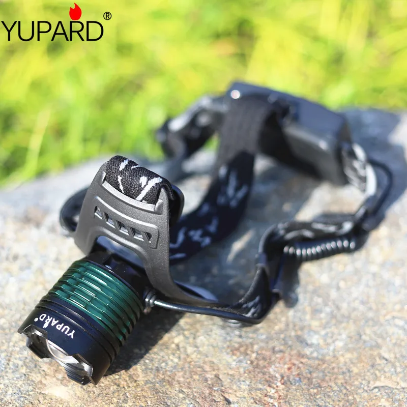 Налобный фонарь YUPARD XM L2 T6 светодиодный яркий масштабируемый Перезаряжаемый