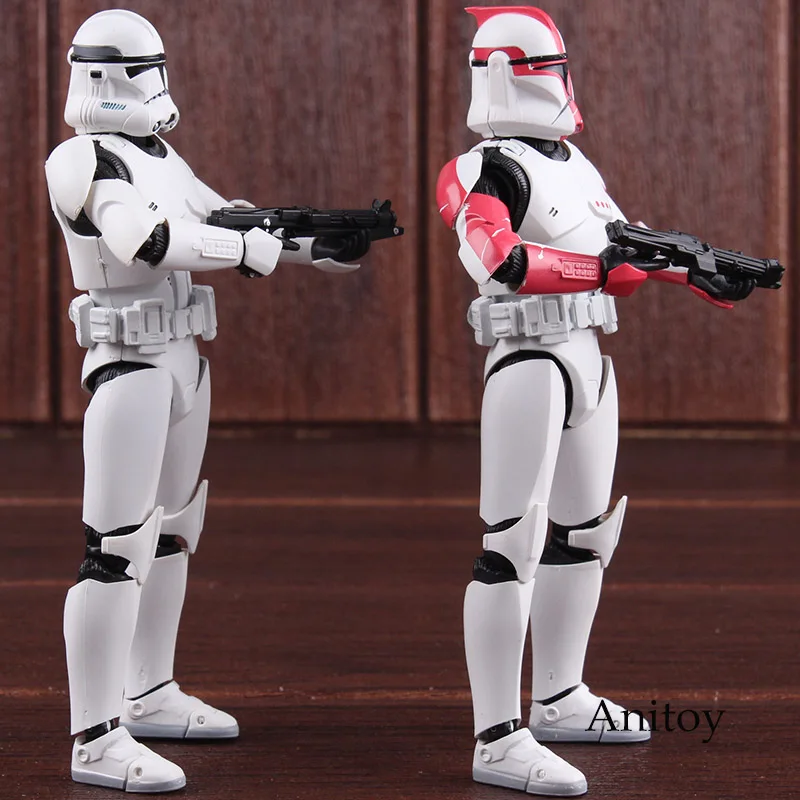 Star Wars СВЧ в форме головы солдата-клона из второго этапа/первого этапа капитан ПВХ, движущаяся фигурка, Коллекционная модель, игрушка(15 см
