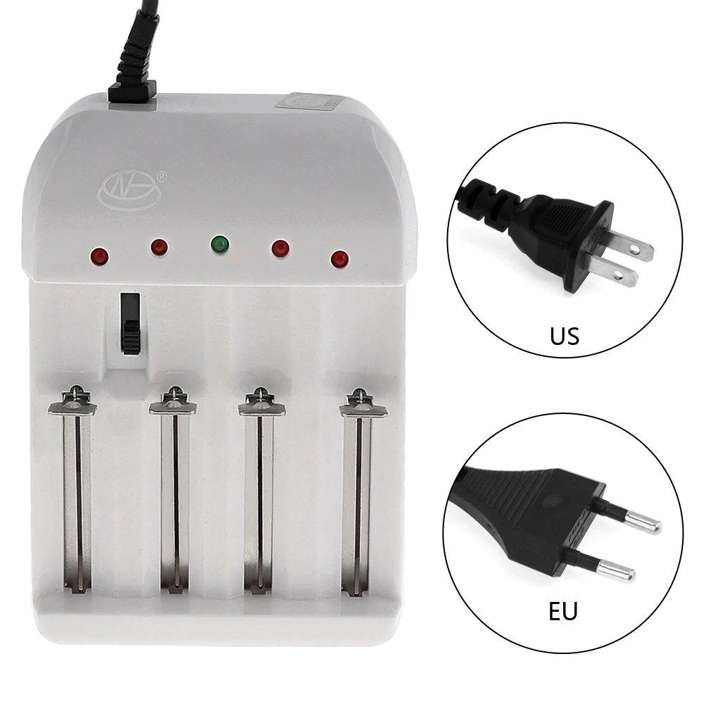 4 слота универсальный литий NiMH зарядное устройство Регулируемый для 26650 18650 16340 14500