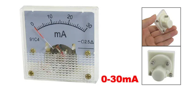 Амперметр 91C4 DC 20MA 30MA 50MA 100MA 200MA 300MA 500MA 1A 3A 5A nalog Панель измеритель тока Amperimetro|current
