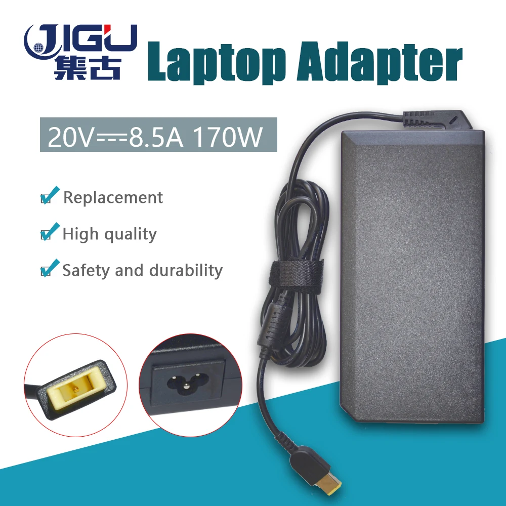

JIGU 20V 8.5A FANKOU Laptop Charger AC Adapter Power For LENOVO Legion Y720 For Thinkpad P50 P70 T440p T540 T540p W540 W541