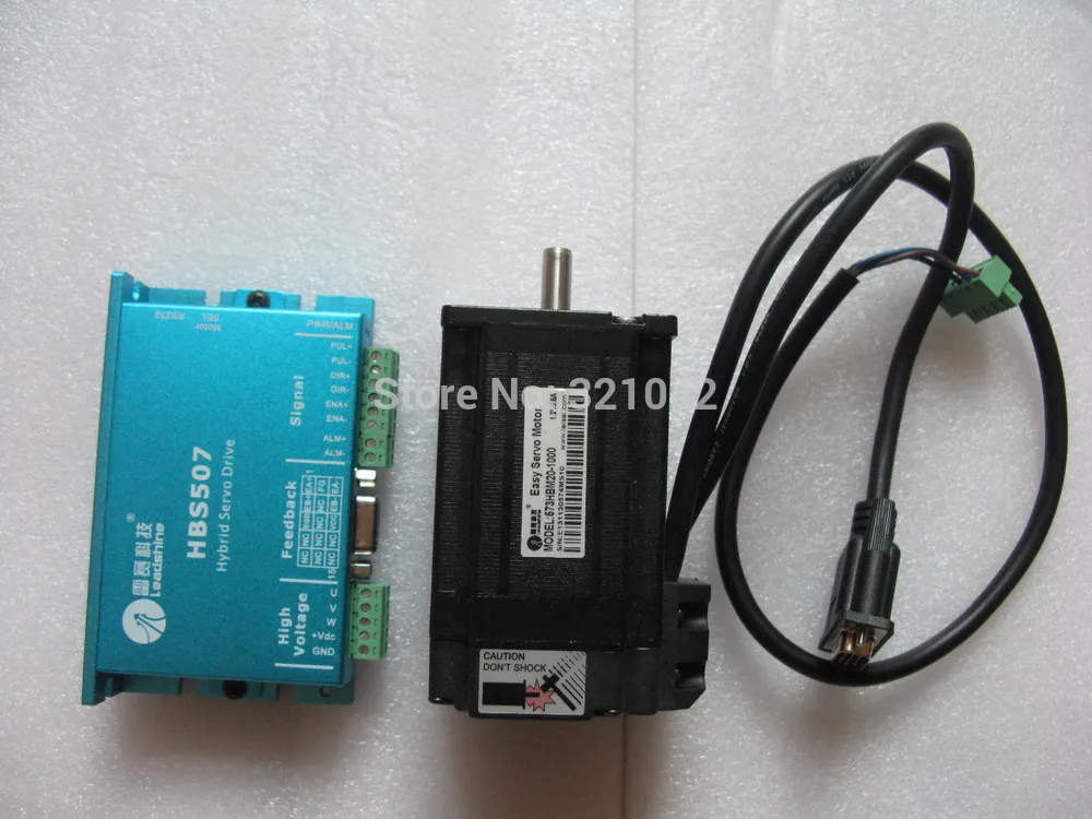 Новый замкнутый контур leadshine servo Drive HBS507 3-фазный Серводвигатель 573HBM20-1000 с 1000